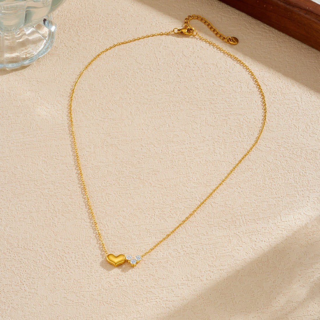 Female Temperament Light Luxury High-grade Zircon Necklace