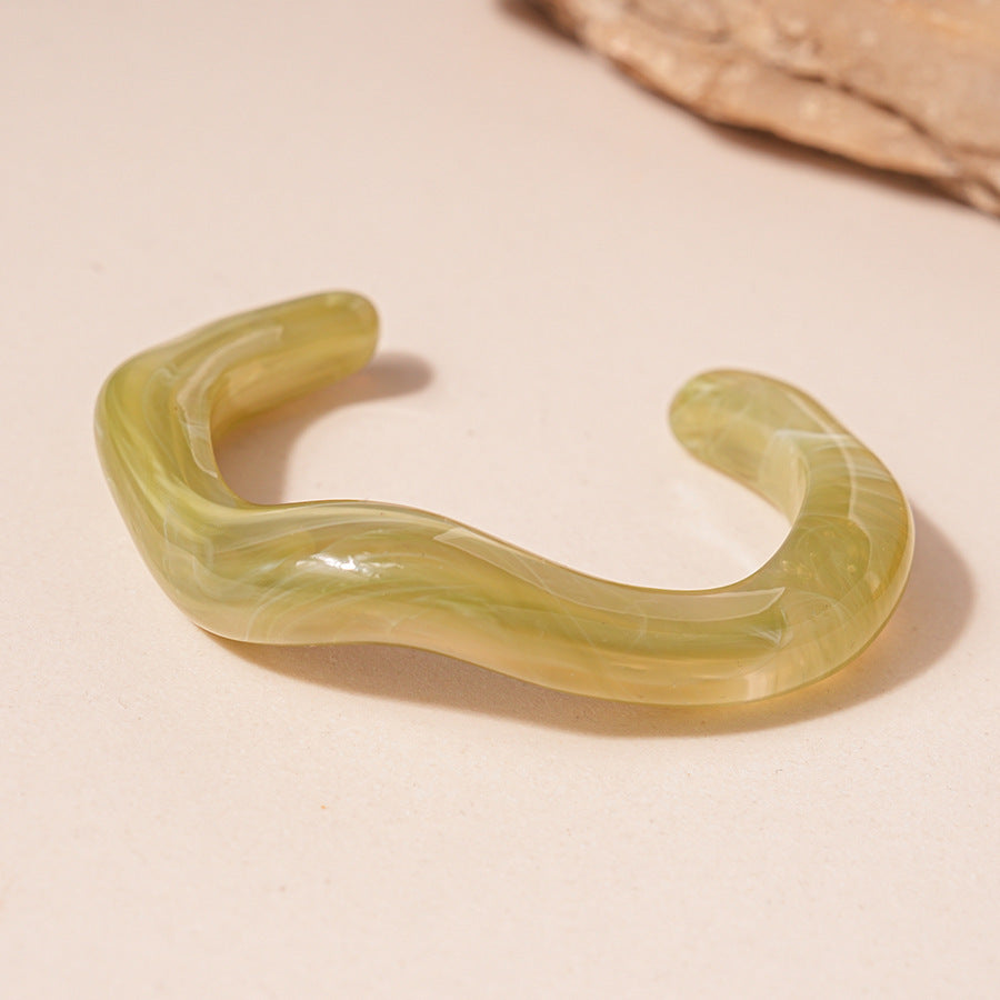 Acrylic Glossy Blooming Korean Style Simple Light Luxury Bracelet