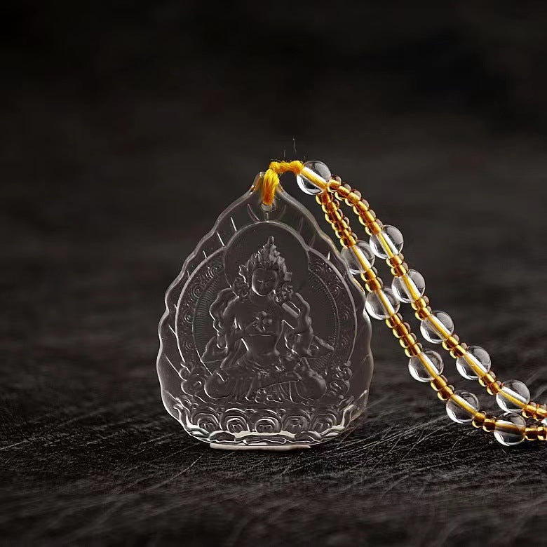 Women's & Men's Knot Ancient French Glaze Buddha Amitabha Pendants
