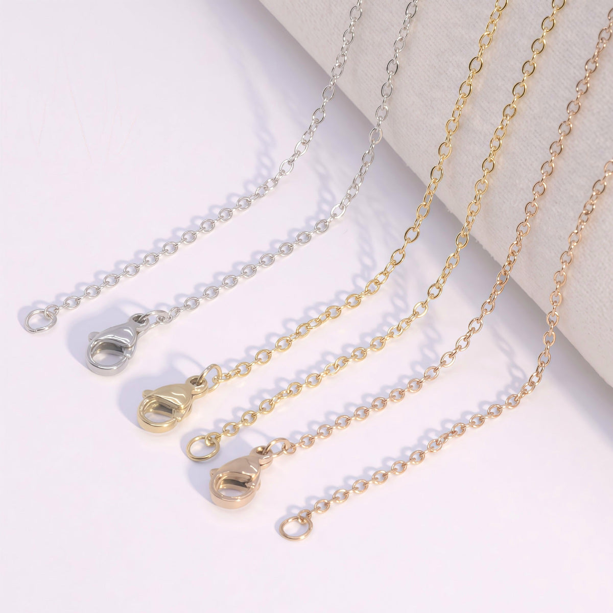 Korean Style Simple Cross Chain Clavicle Unisex Vacuum Necklaces