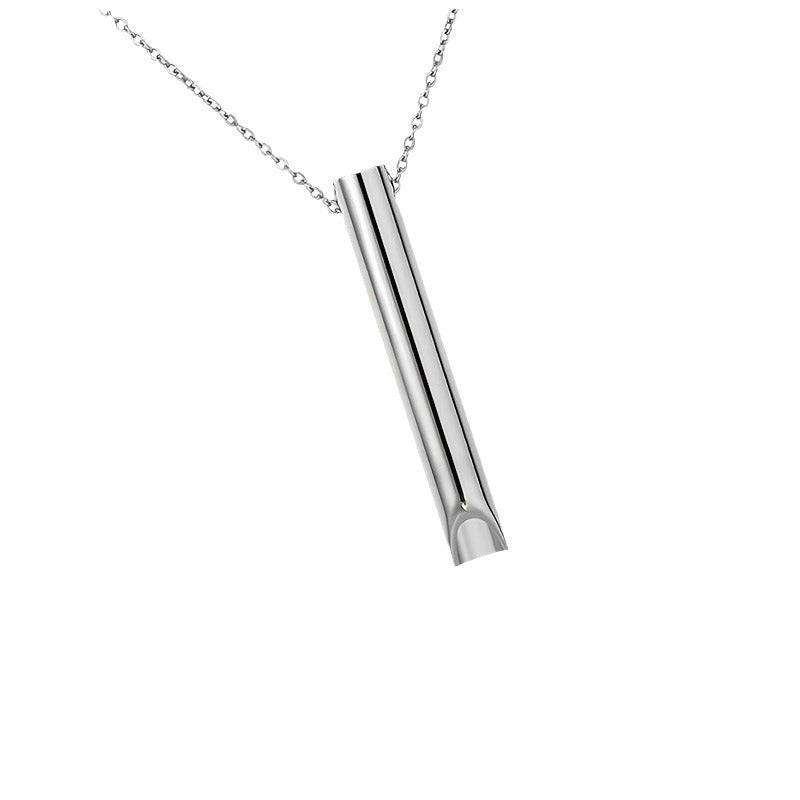 Adjustable Breath Whistle Meditation Decompression Cylinder Pendants