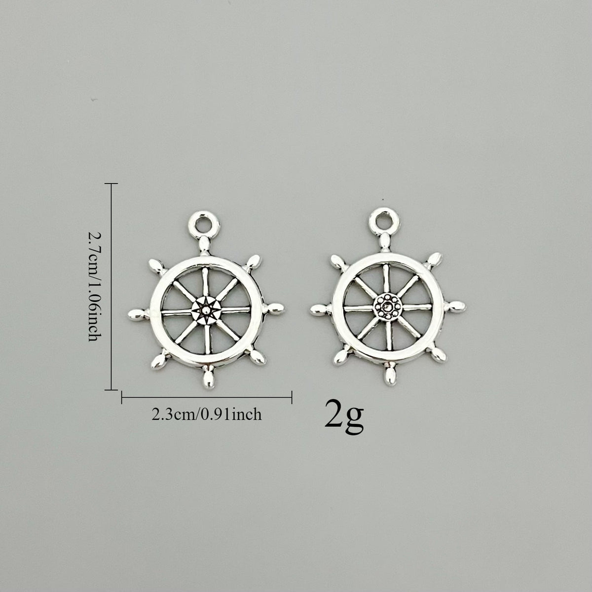 Alloy Decoration Personality Retro Rudder Boat Anchor Handmade Pendants