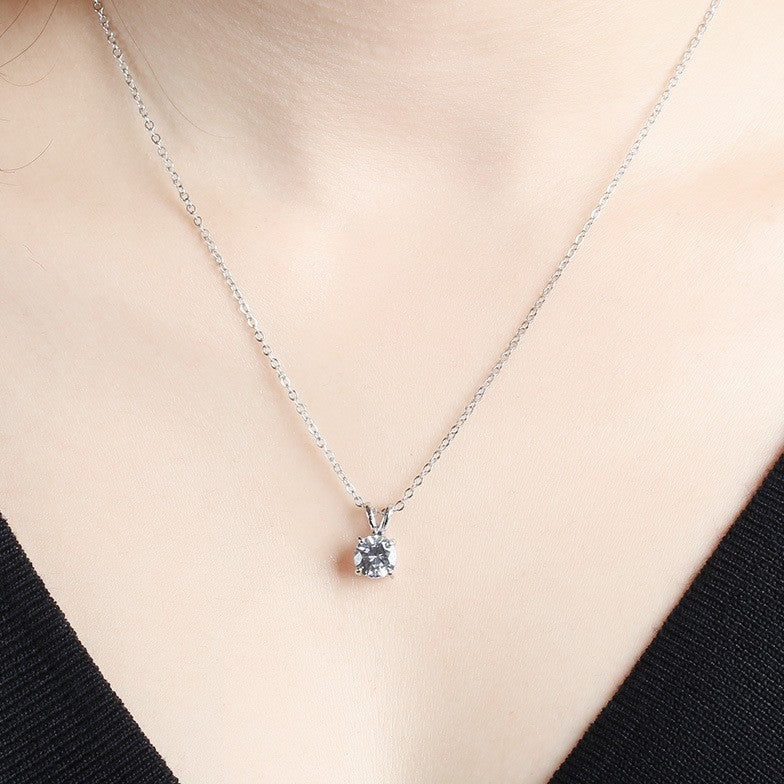 Hearts Arrows Zircon Simple Fashion Elegant Necklaces