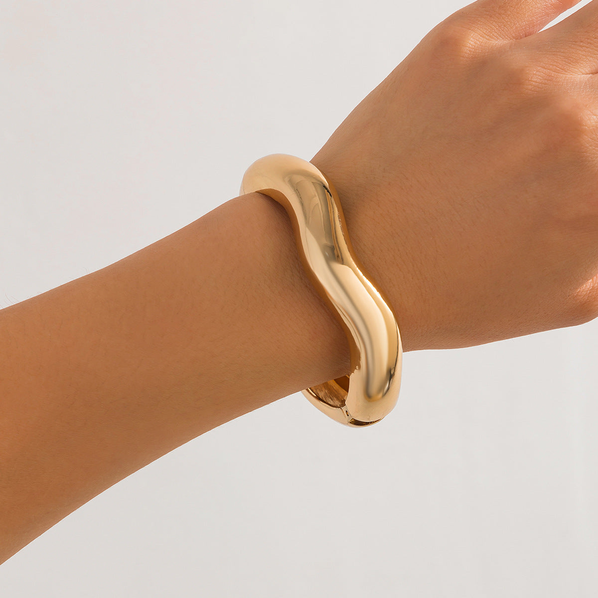 Pastoral Colorful Oil Flowers Openings Female Liquid Starfish Wave Bracelet