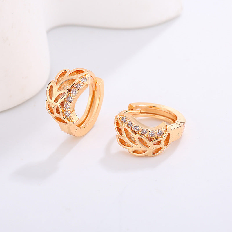 Women's High-grade Night Market Style Graceful Ear Clips Rings