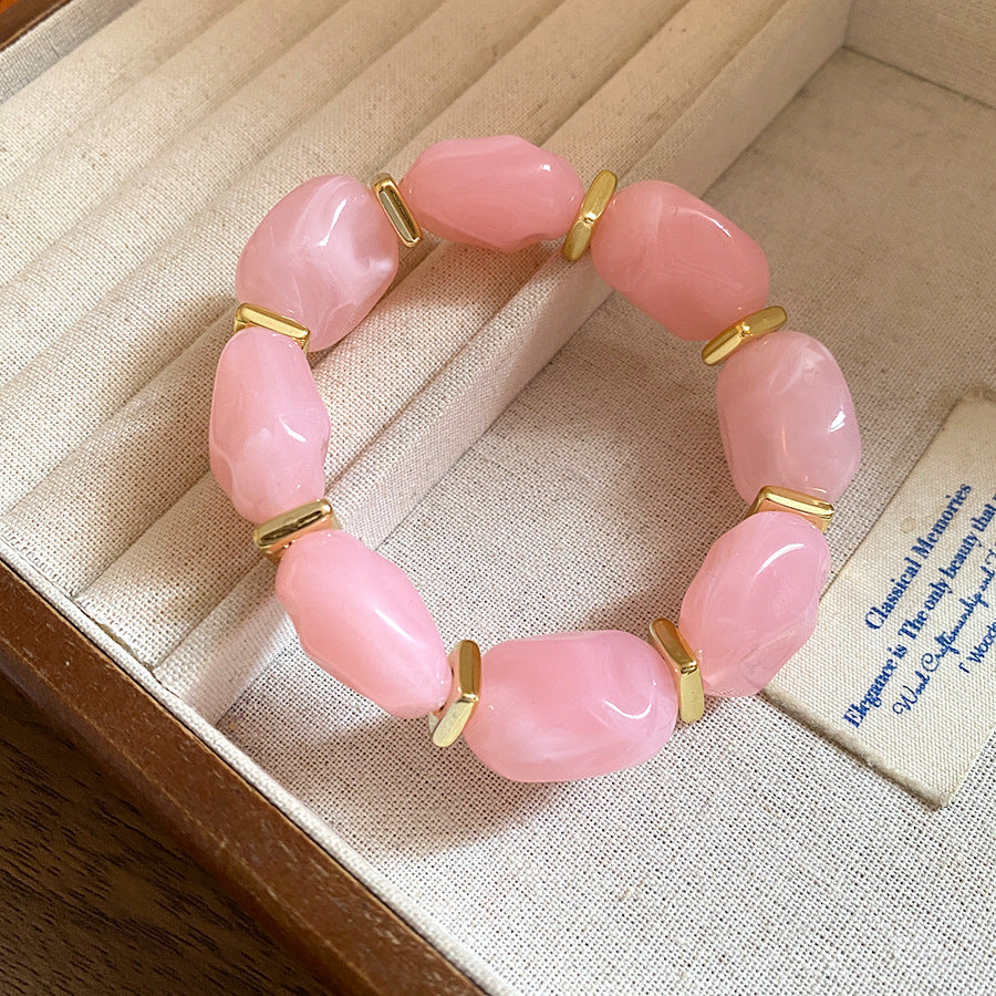 Acrylic Irregular Geometric Oval Exaggerated Personalized Bracelet