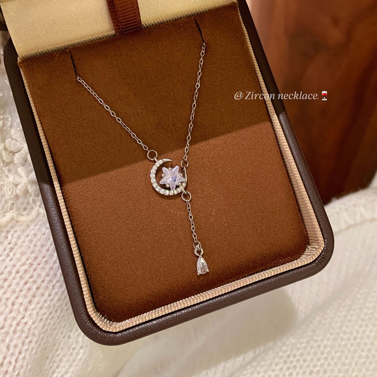 Women's Star Moon Asterism Zircon High-grade Sense Niche Fashion Necklaces