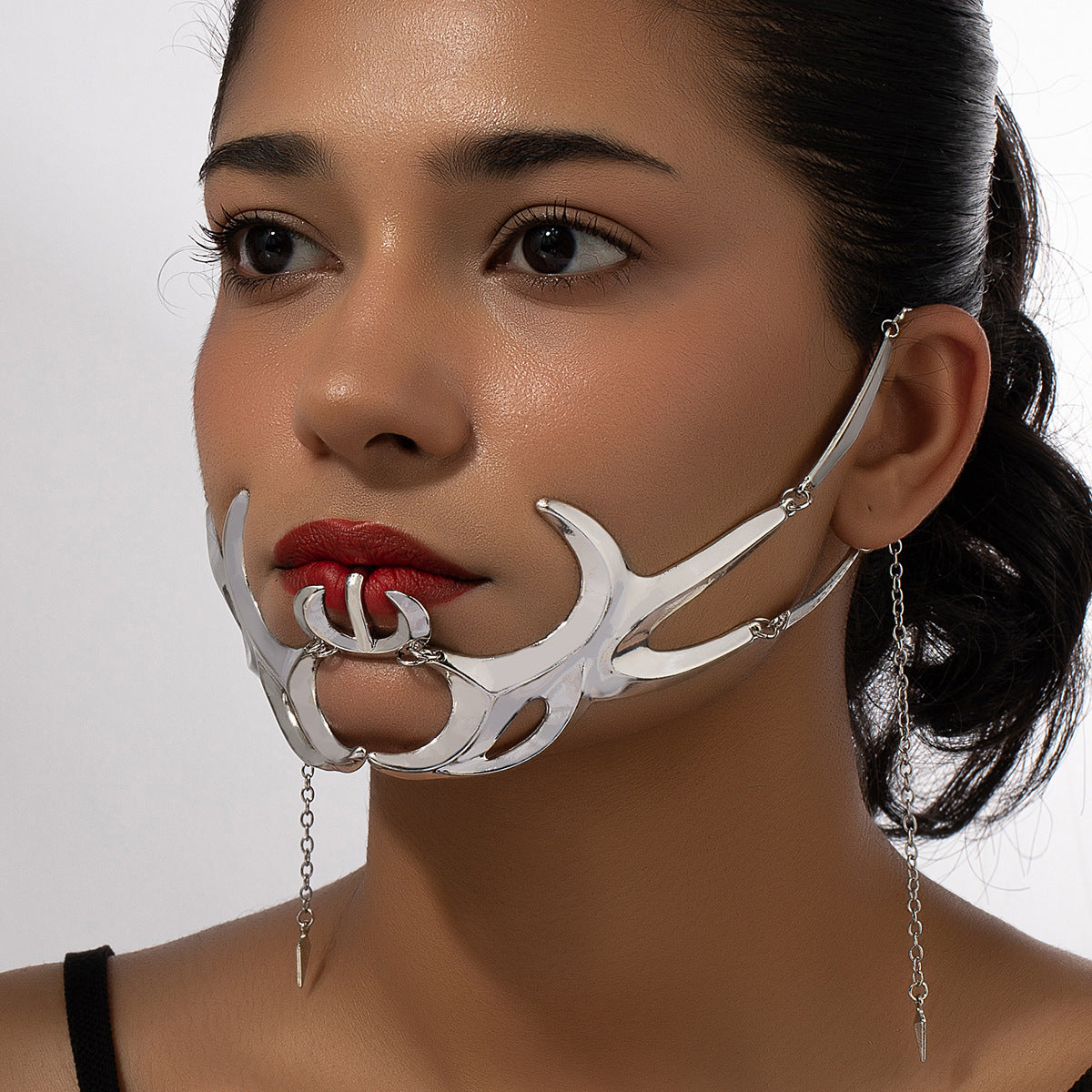 Women's & Men's Blood Blade Power Design Fluid Lip Surface Earrings