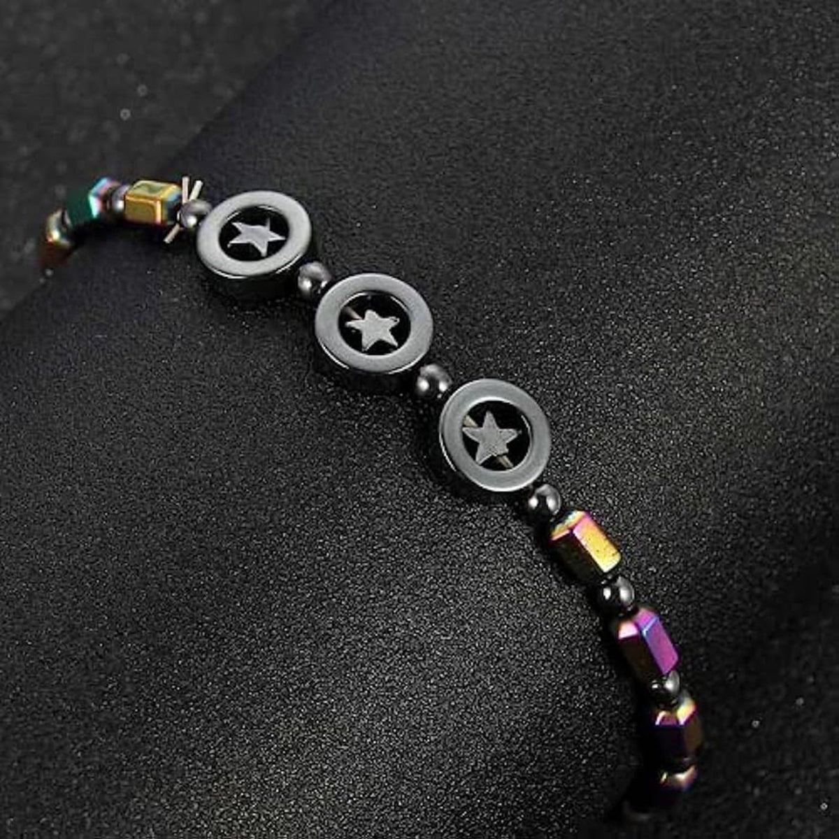 Women's Yoga Magnet Natural Stone Haematite Bracelet