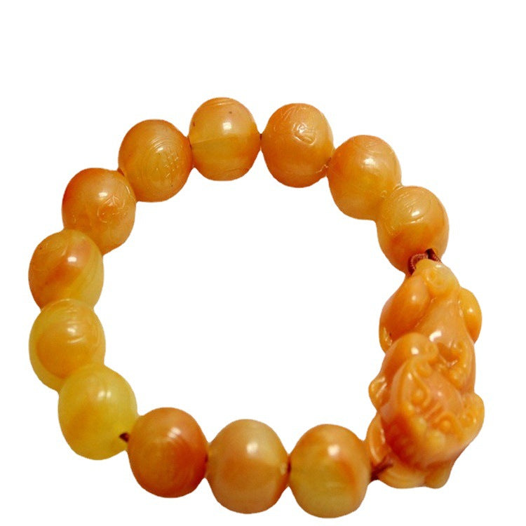 Women's & Men's Plastic Beads Imitation Beeswax Ivory Jade Bracelets