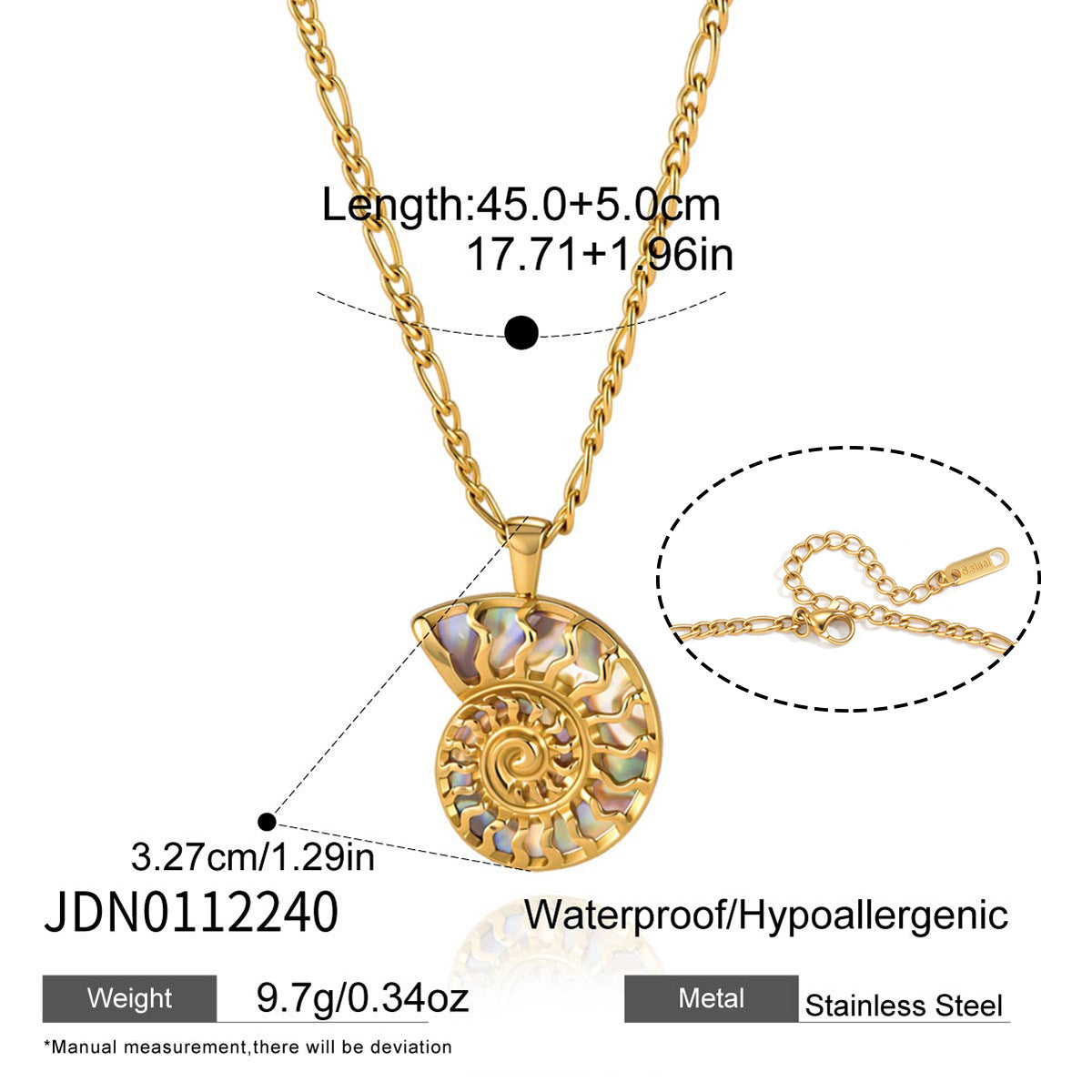Titanium Steel Clavicle Chain Seaside Vacation Style Necklace