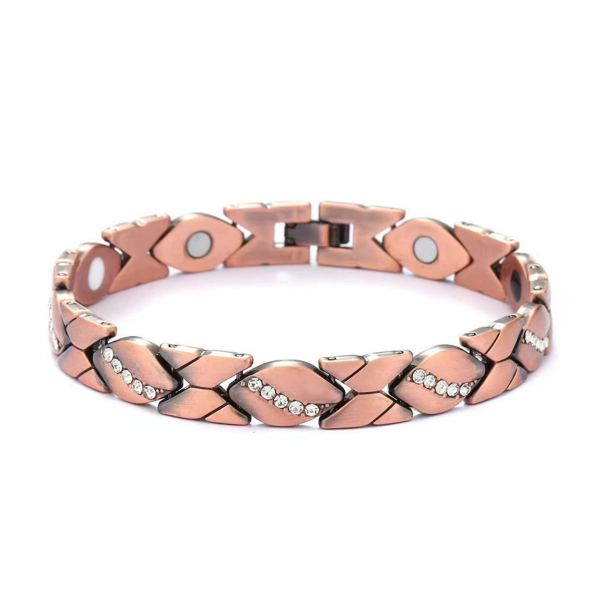 Women's Magnet Affordable Luxury Fashion Clover Alloy Diamond Single Bracelet