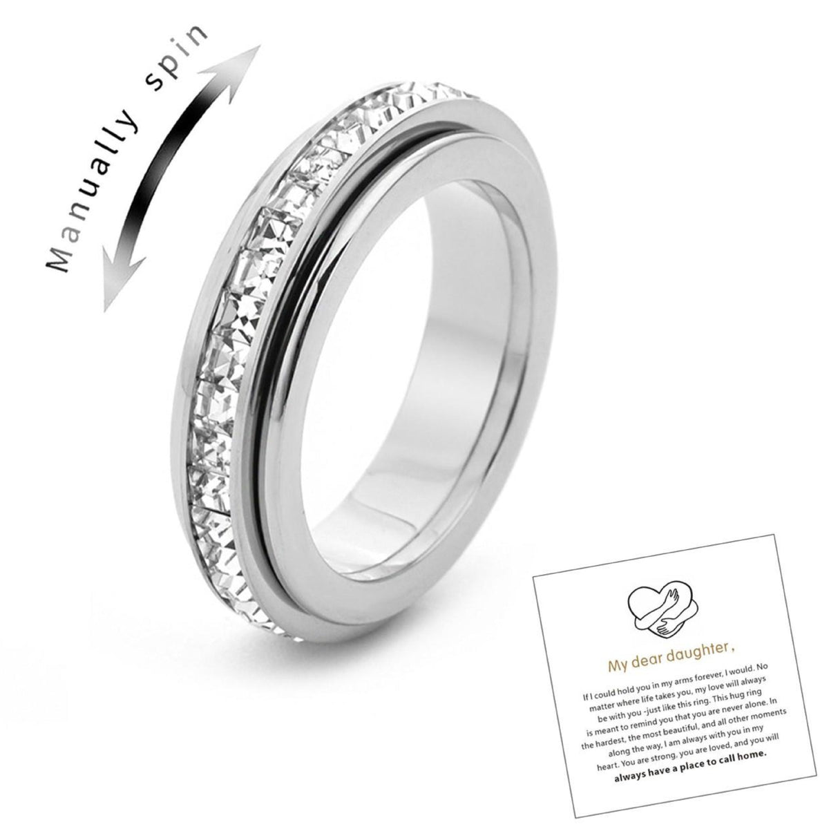 Diamond Niche Decompression Can Rotatable Tail Ring