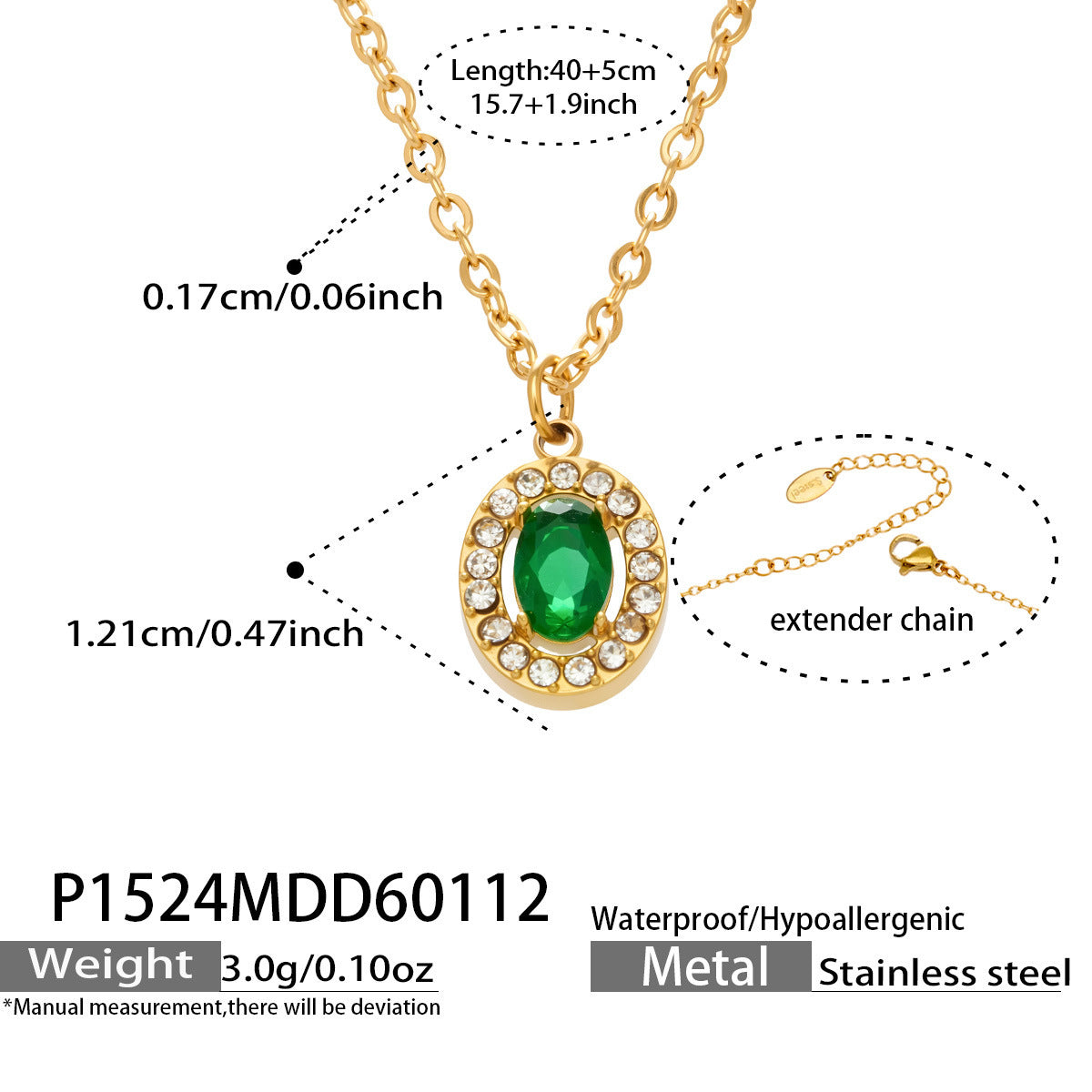 Flash Zircon Stainless Steel Combination Exquisite Gorgeous Full Jewelry Set