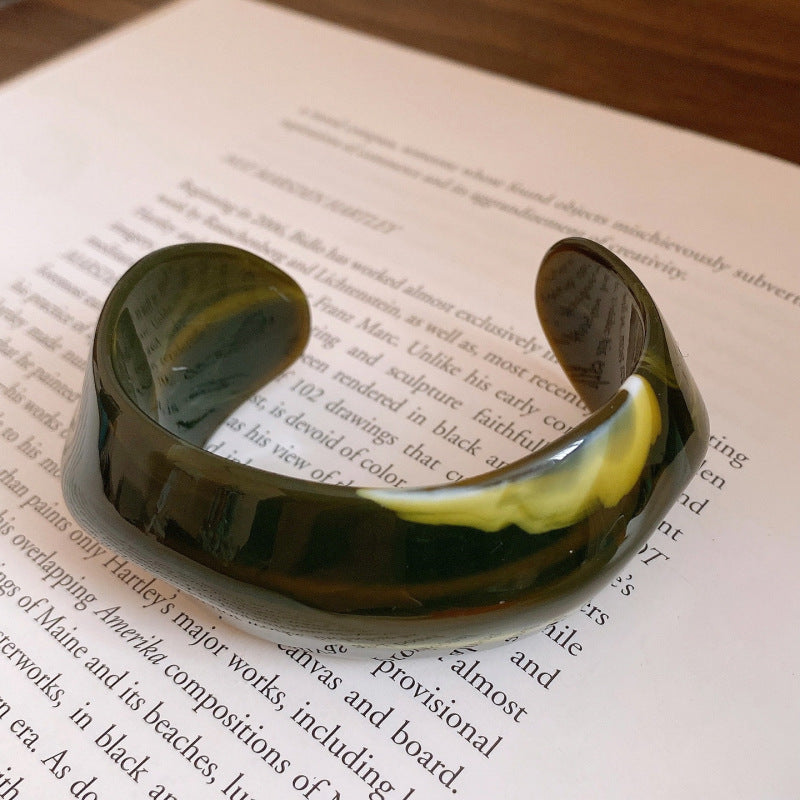 Acrylic Blooming Round Atmospheric Commute Minimalist Niche Bracelet