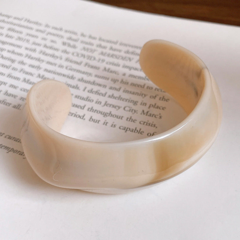 Acrylic Blooming Round Atmospheric Commute Minimalist Niche Bracelet