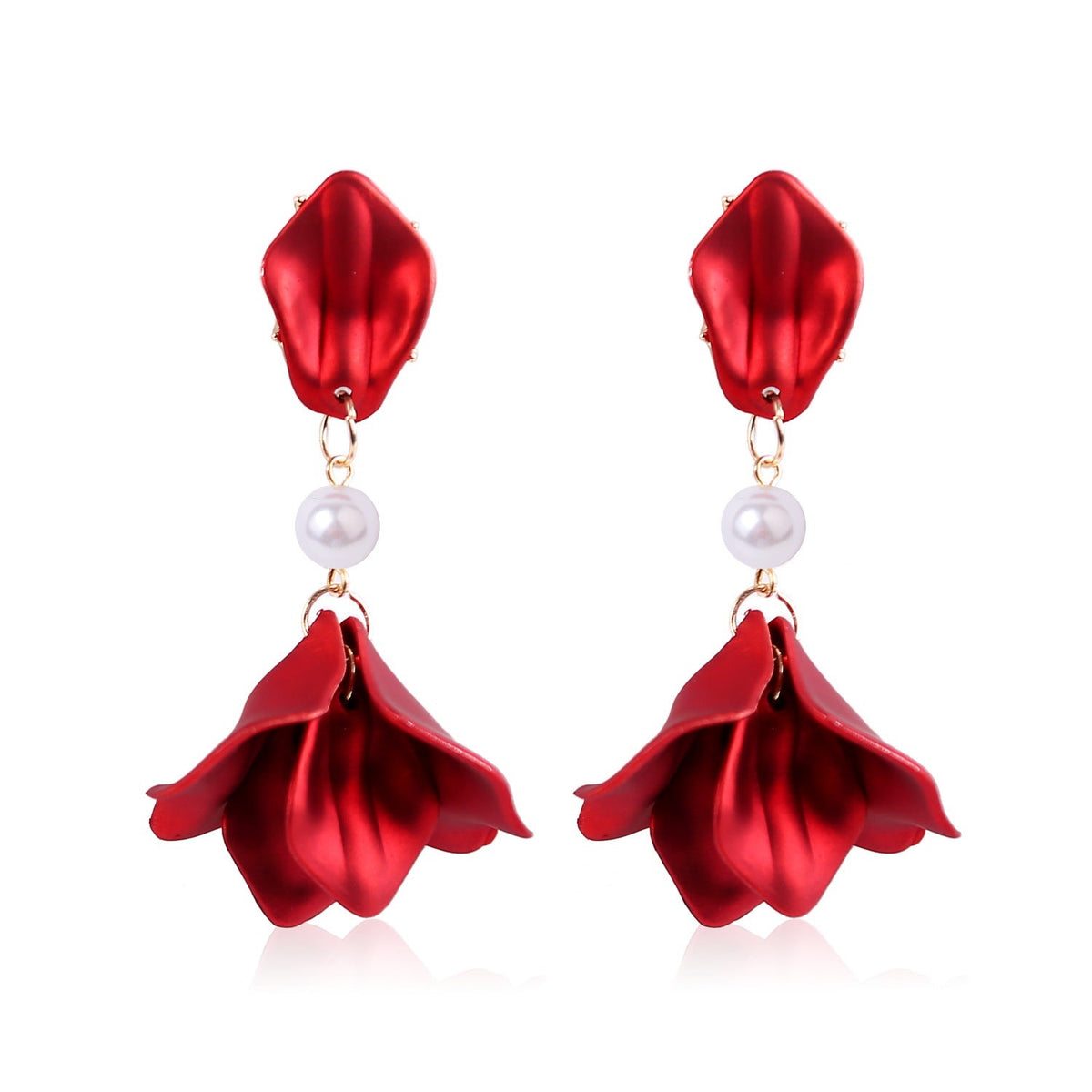Women's Design Vintage Fashion Artistic Flower Love Earrings