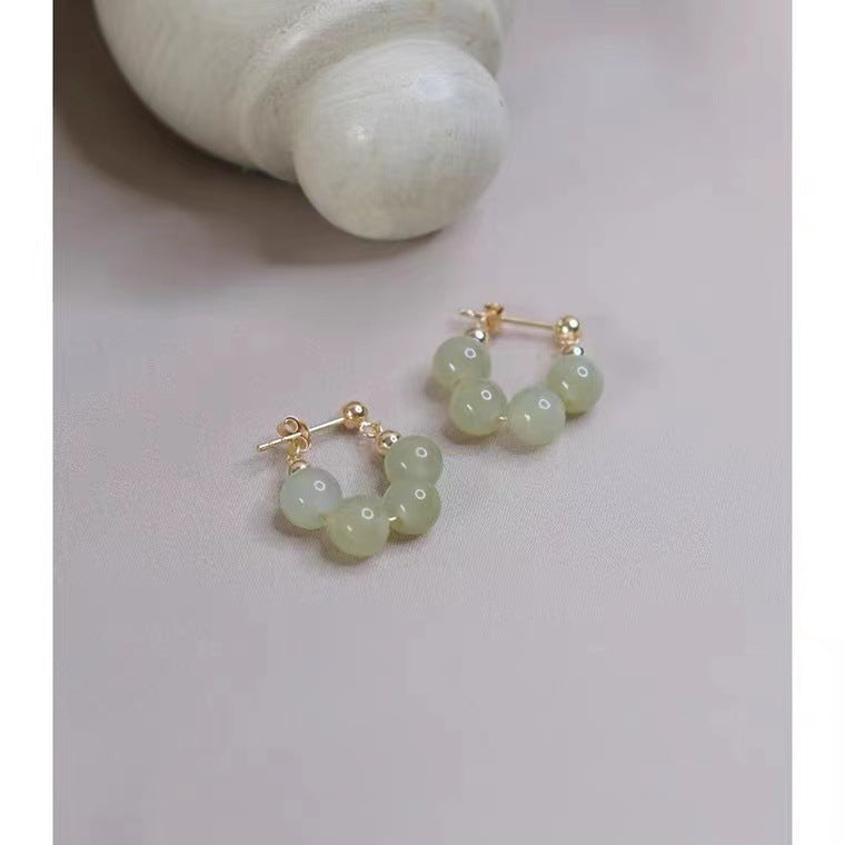 Four Ear Clips Without Pierced Female Clip Trendy Sier Needle Earrings