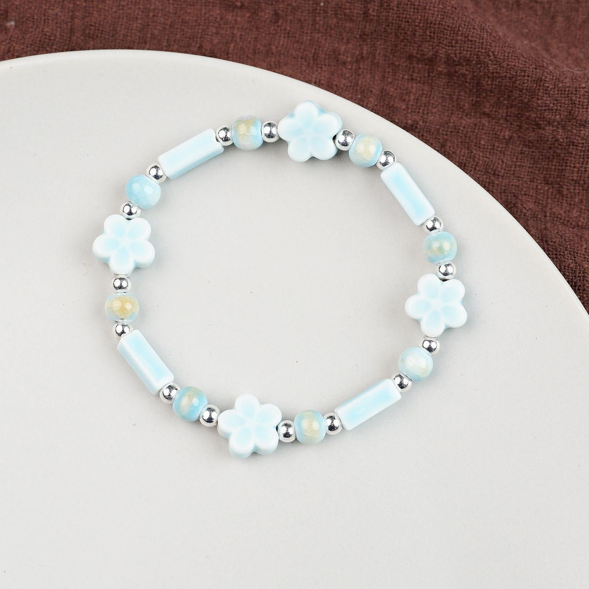 Ceramic Painted Pottery Beads Female Literary Bracelet
