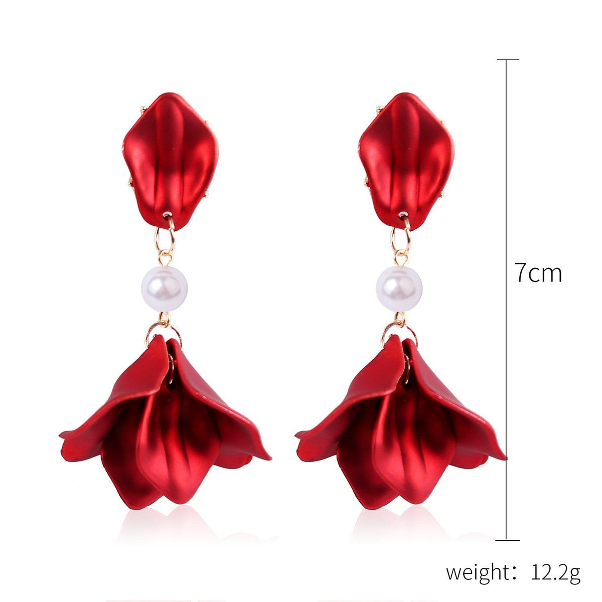 Women's Design Vintage Fashion Artistic Flower Love Earrings
