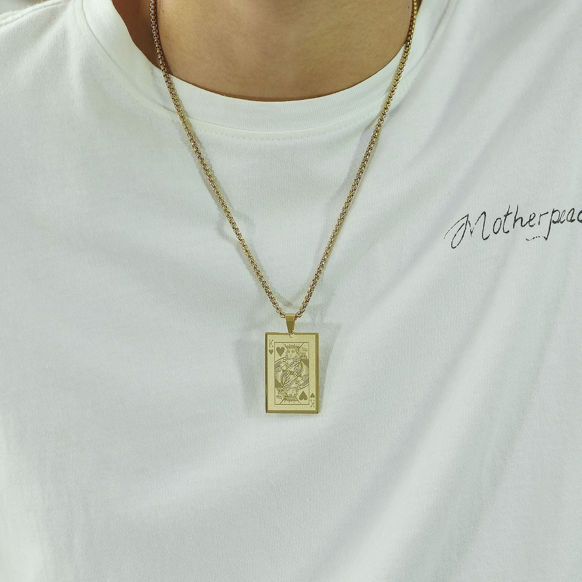 Men's Classic Poker Stainless Steel Item Fashion Pendant