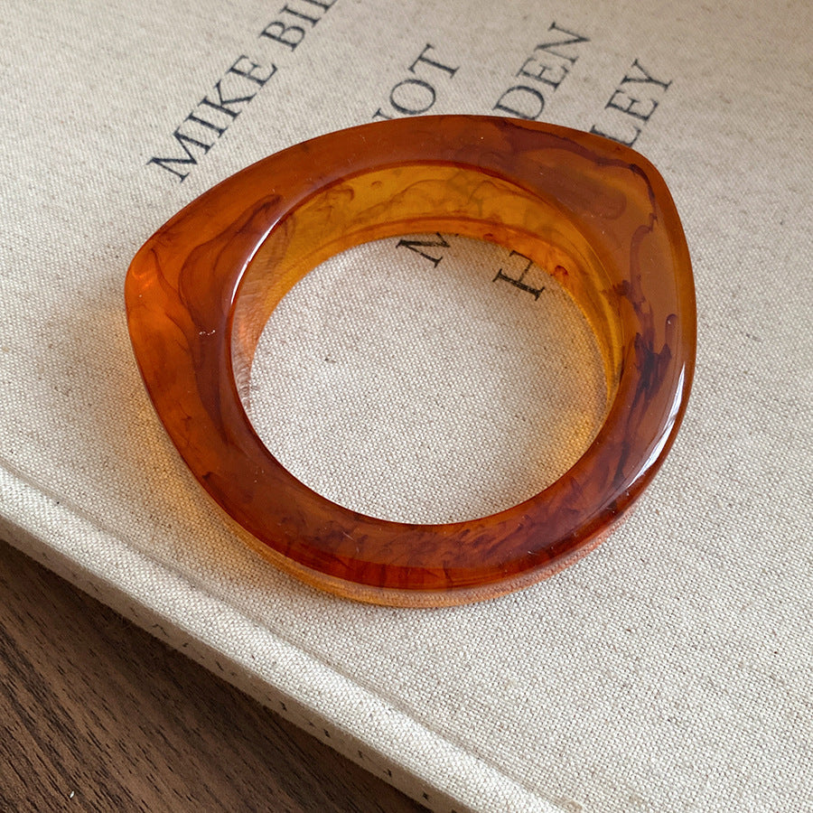 Acrylic Glossy Blooming Korean Style Simple Light Luxury Bracelet
