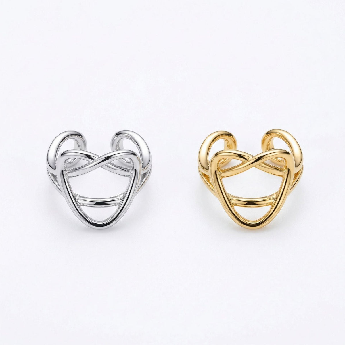 Copper Light Luxury Personality Unique Irregular Ear Clip