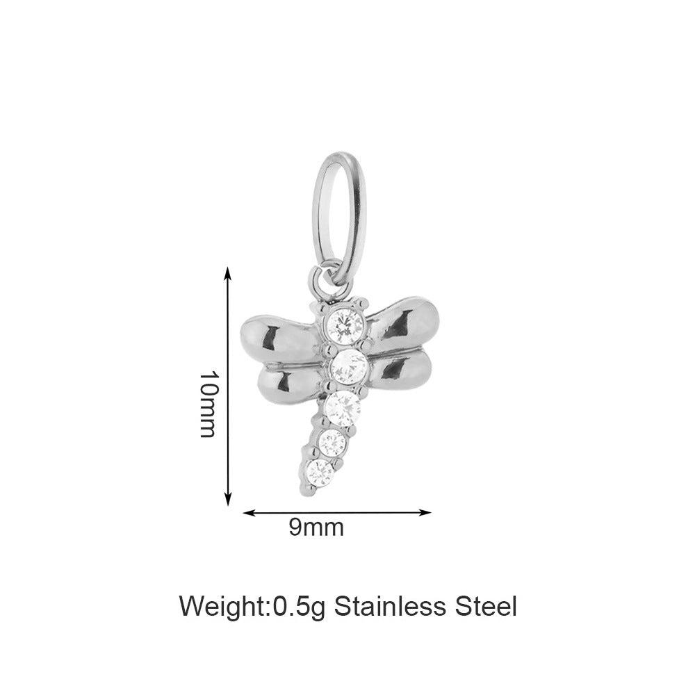 Vacuum Plating White Zirconium Four-leaf Clover Purse More Than Asterism Pendant