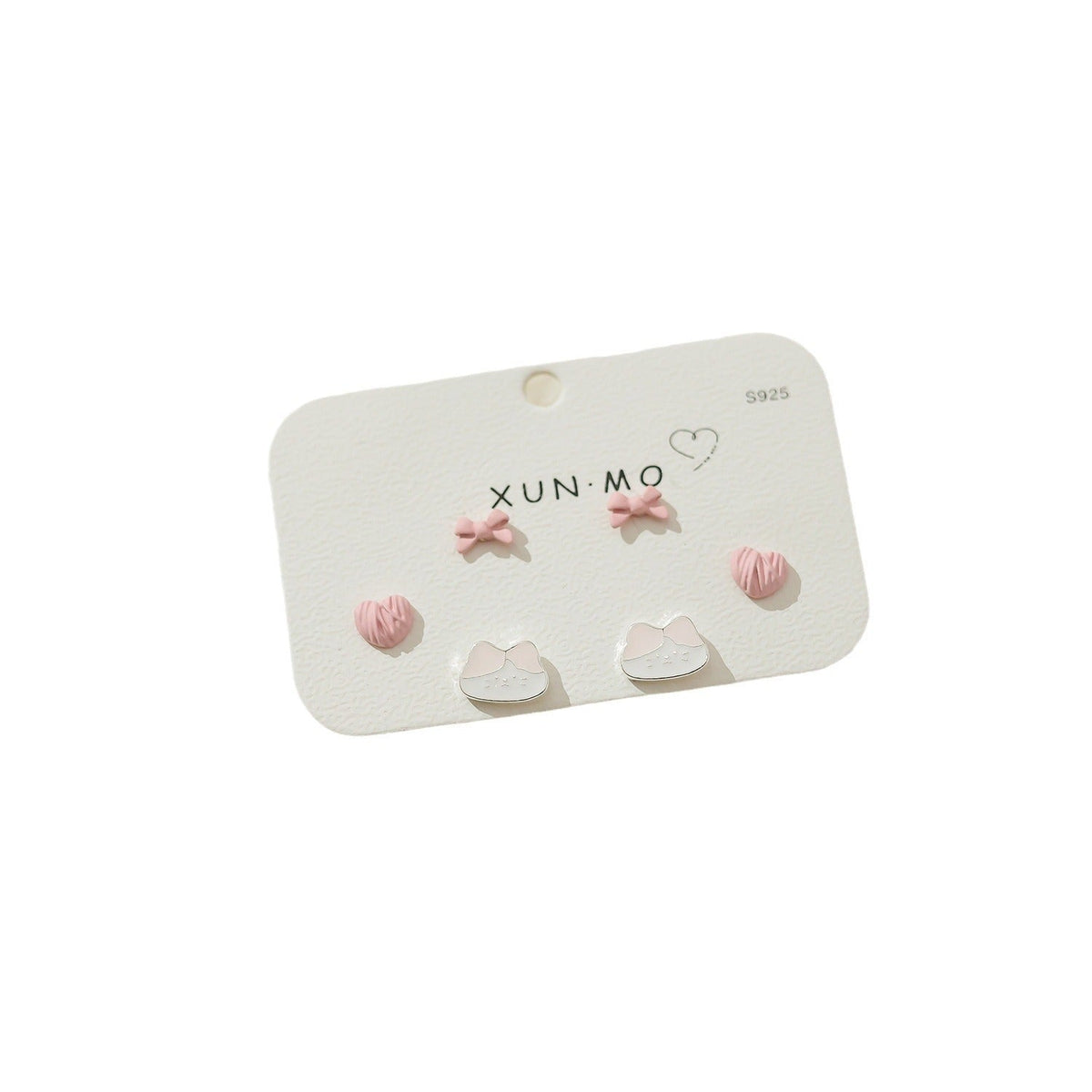 Children's Cute Sier Female Personality Small Animal Earrings
