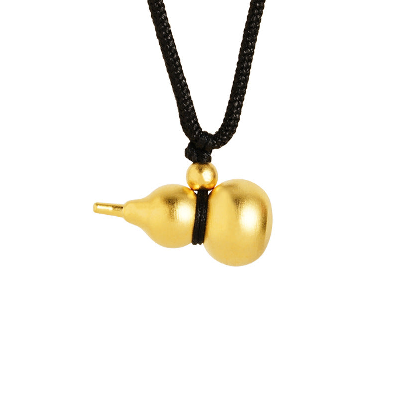 Women's & Men's Alluvial Gold Gourd Chinese Style Retro Necklaces