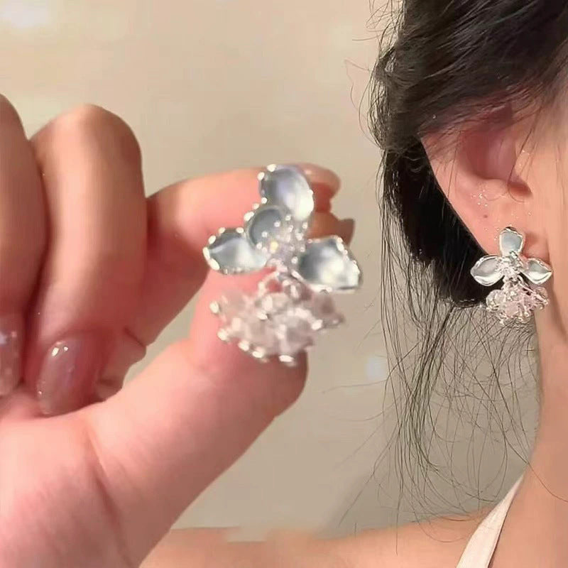 Flower Female Seaside Vacation Dopamine Fashion Temperament Earrings