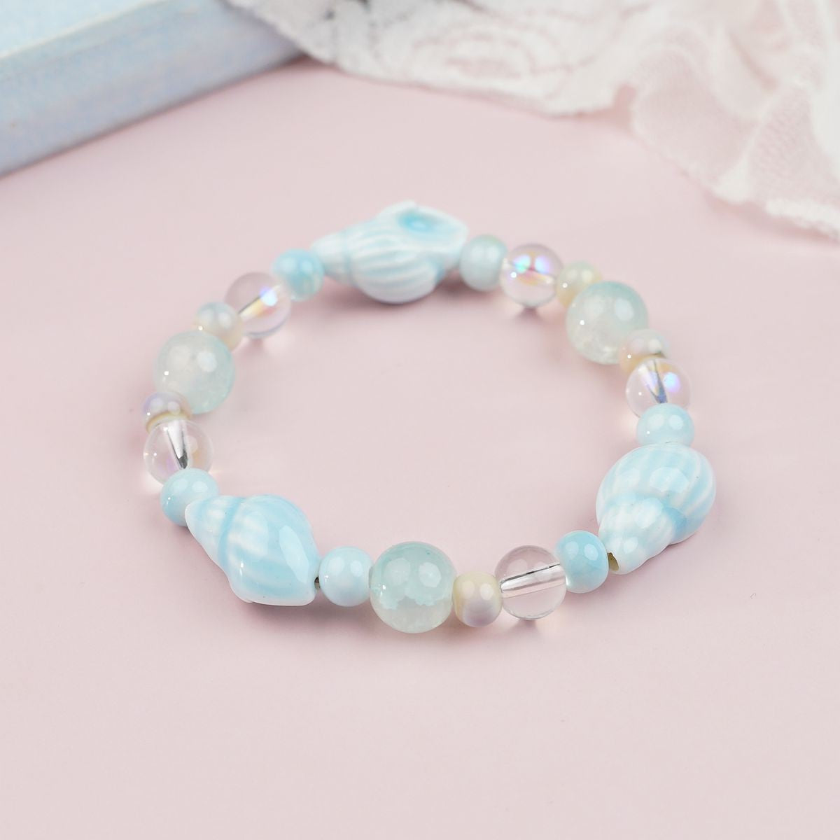 Ceramic Painted Pottery Beads Female Literary Bracelet