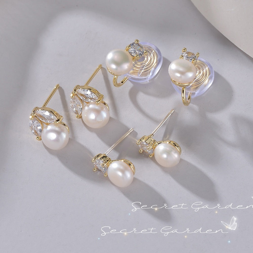 Sense Light Luxury Temperament Sterling Sier Needle Ear Clip
