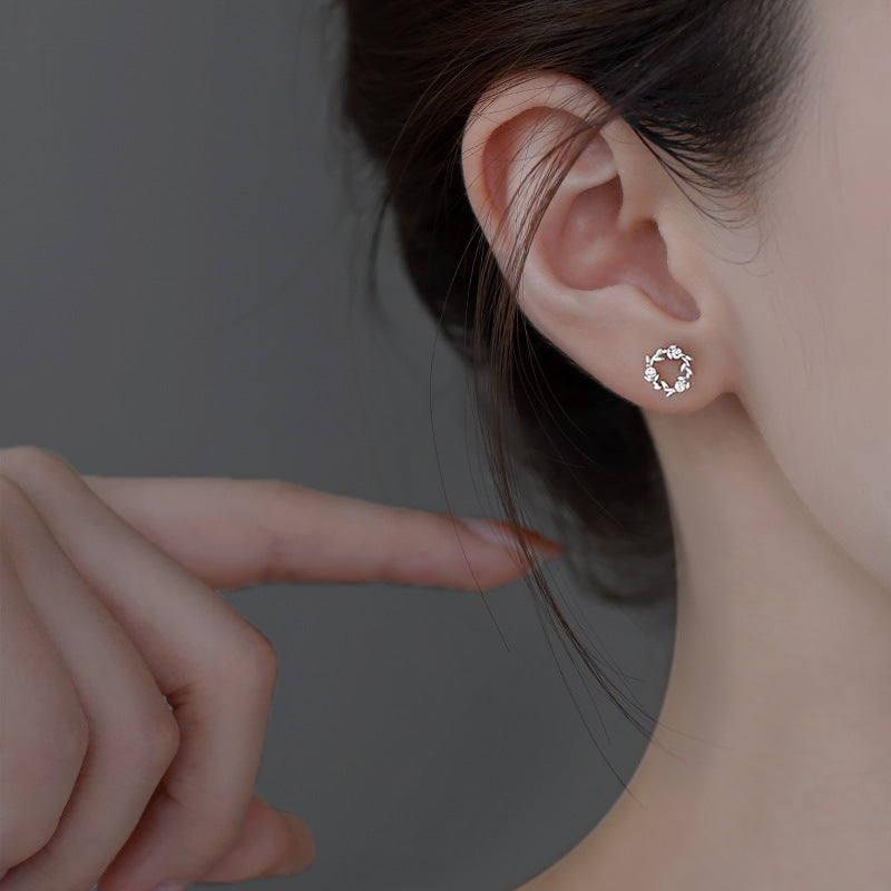 Women's Sterling Sier Garland For Design Style Small Ear Before Earrings