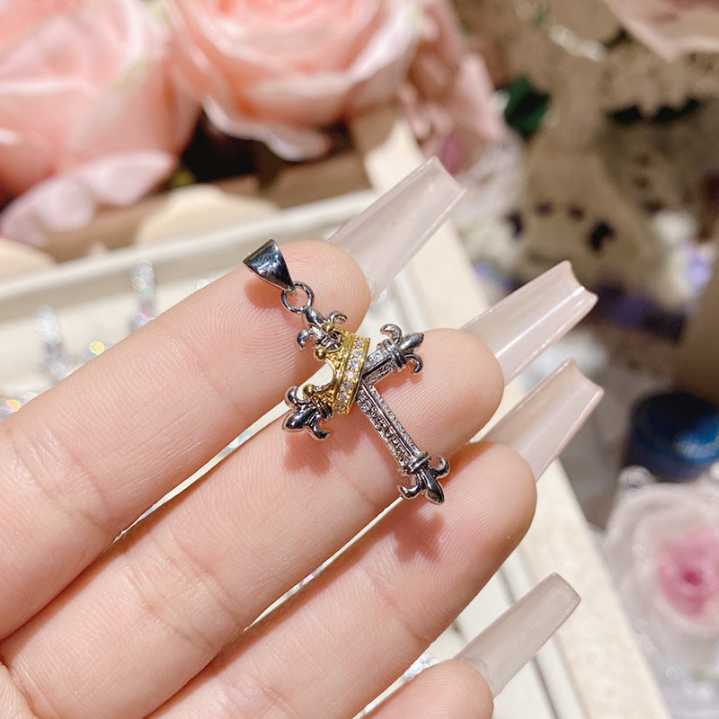Full Diamond Cross Hip Hop Real Necklaces