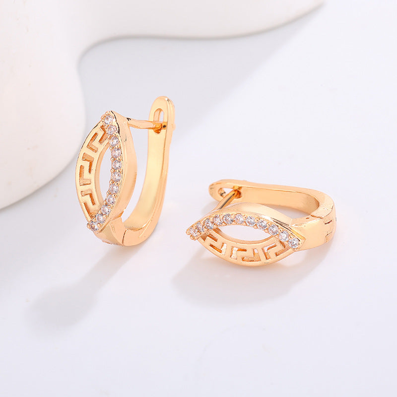Women's High-grade Night Market Style Graceful Ear Clips Rings
