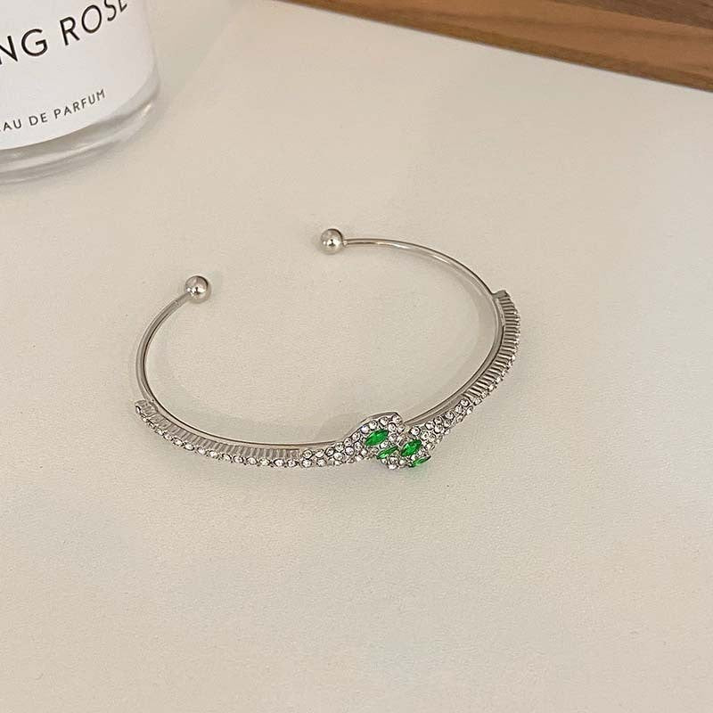 Color Zircon Female French Pink Adjustable Bracelets