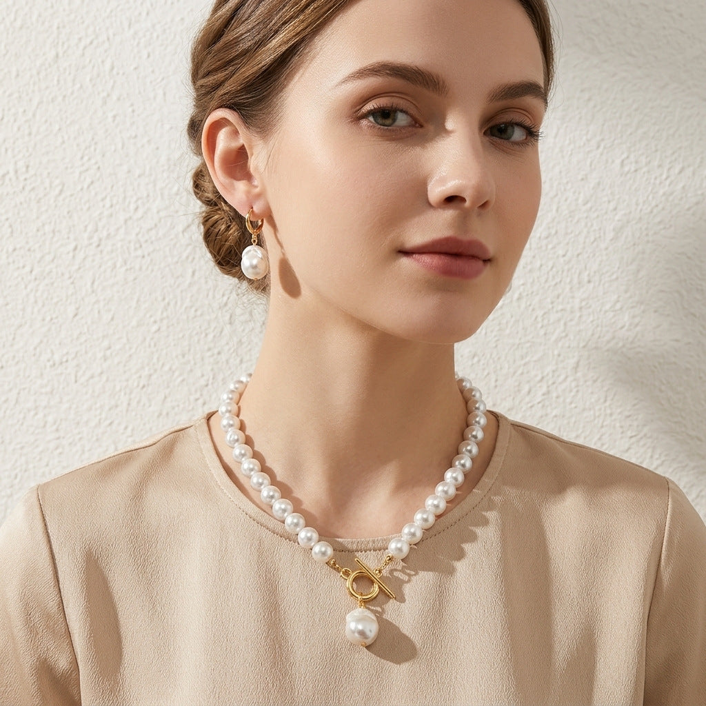 Exquisite Elegant Retro Shaped Baroque Pearl Korean Style Rings