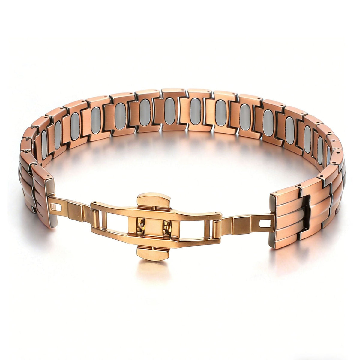 Men's Copper Magnet Simple Square Thickened Energy Magnetic Bracelet
