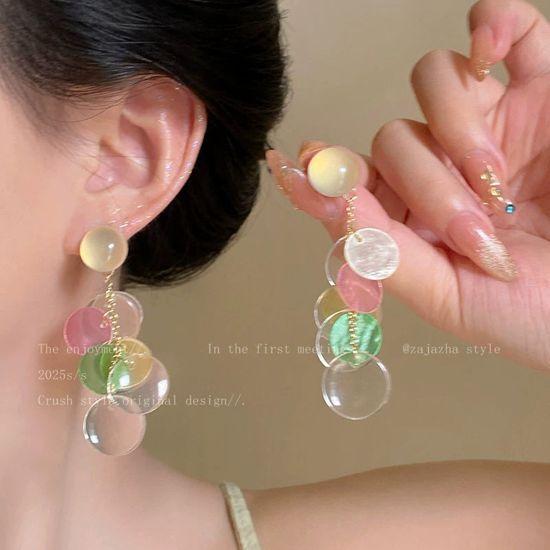 Flower Female Seaside Vacation Dopamine Fashion Temperament Earrings