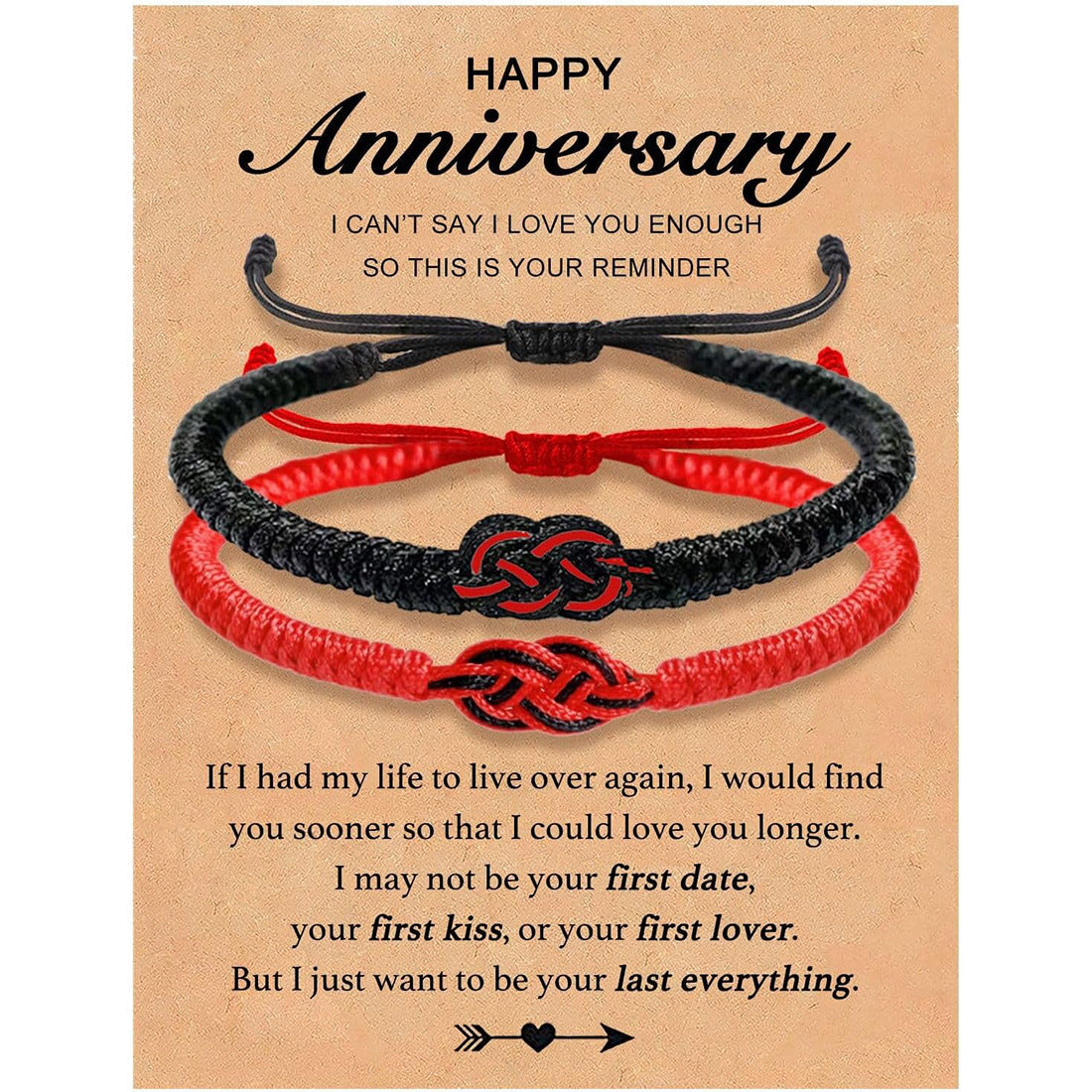 Black Red Ropes Hand-woven Adjustable Weaving In Bracelets