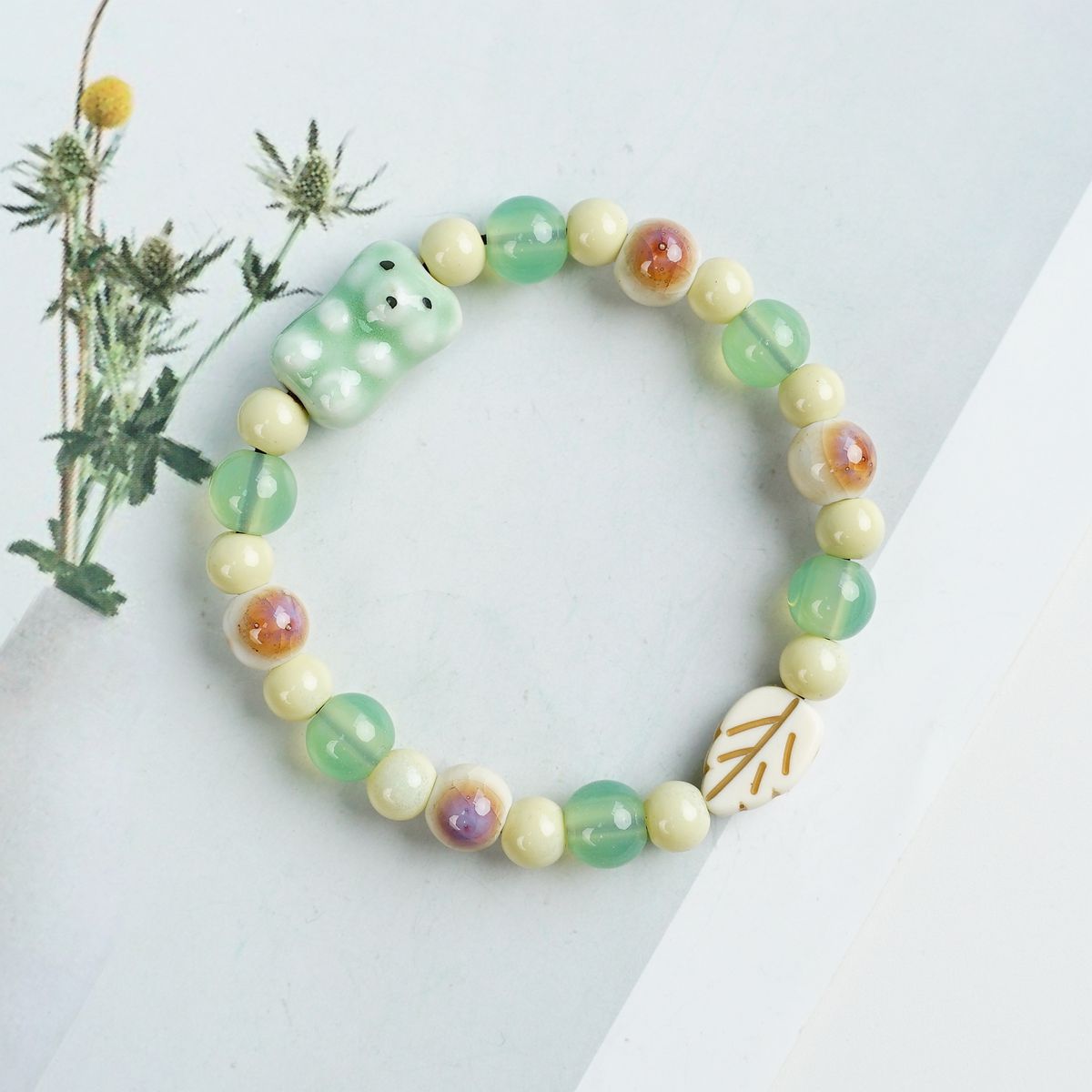 Female Blue Color Artistic Ancient Style Bracelet