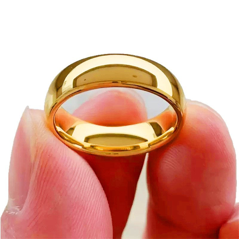 Hop Fashion Loach Back Curved Glossy Rings