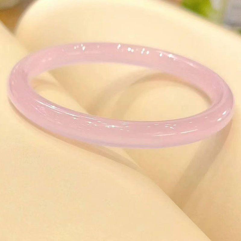 Natural Agate Chalcedony Jingle Violet Bell Curry Blue Ice Small Bracelet