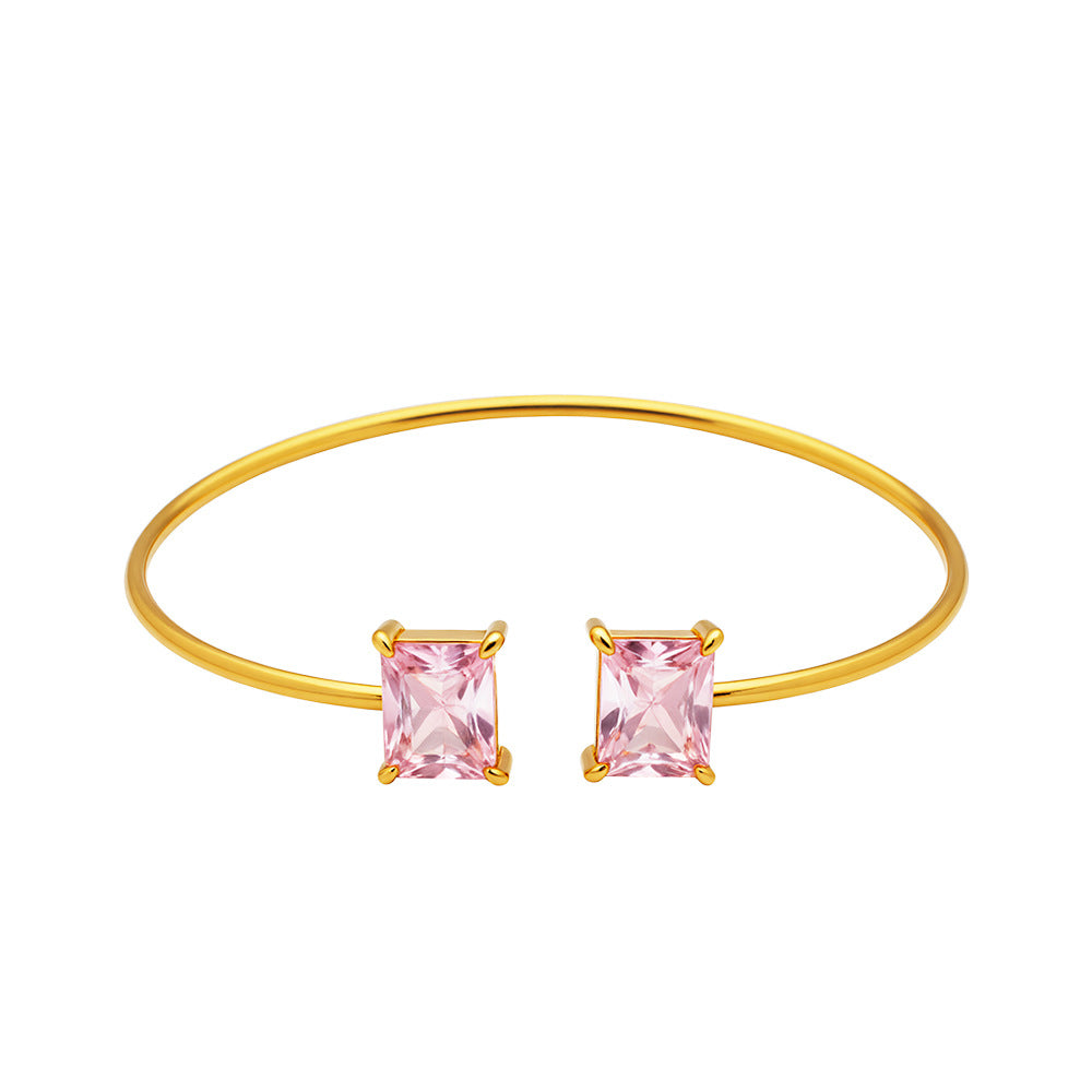 Female Fashion Design Sense Color Square Bracelets