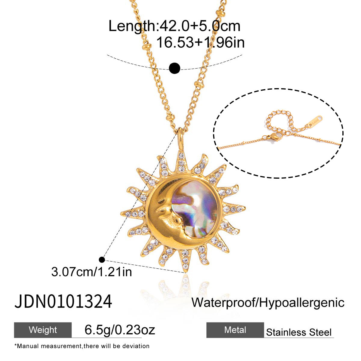 Titanium Steel Clavicle Chain Seaside Vacation Style Necklace
