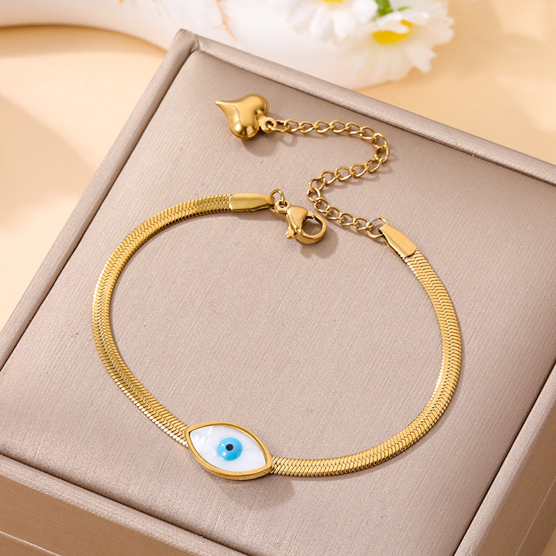 Women's Fashion Devil's Eye Titanium Steel Light Bracelet