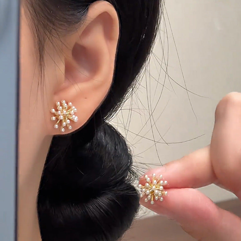 Flower Female Seaside Vacation Dopamine Fashion Temperament Earrings