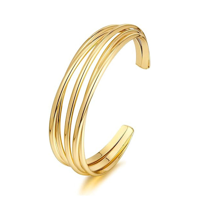 Exaggerated Geometry Open Wide Female Simple Personality Bracelets