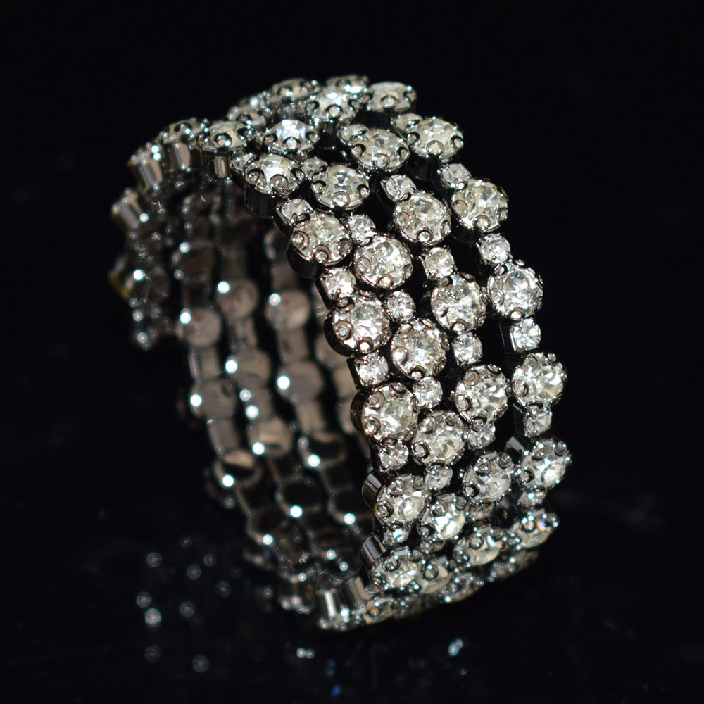 Pretty Exaggerated Personalized Temperament Female Row Bracelets